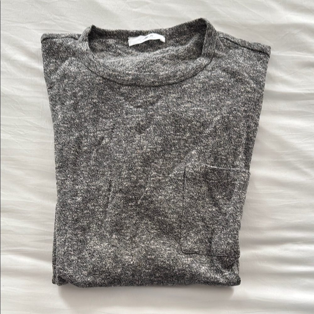 Mr. P grey XXL T shirt w/ pocket, designer